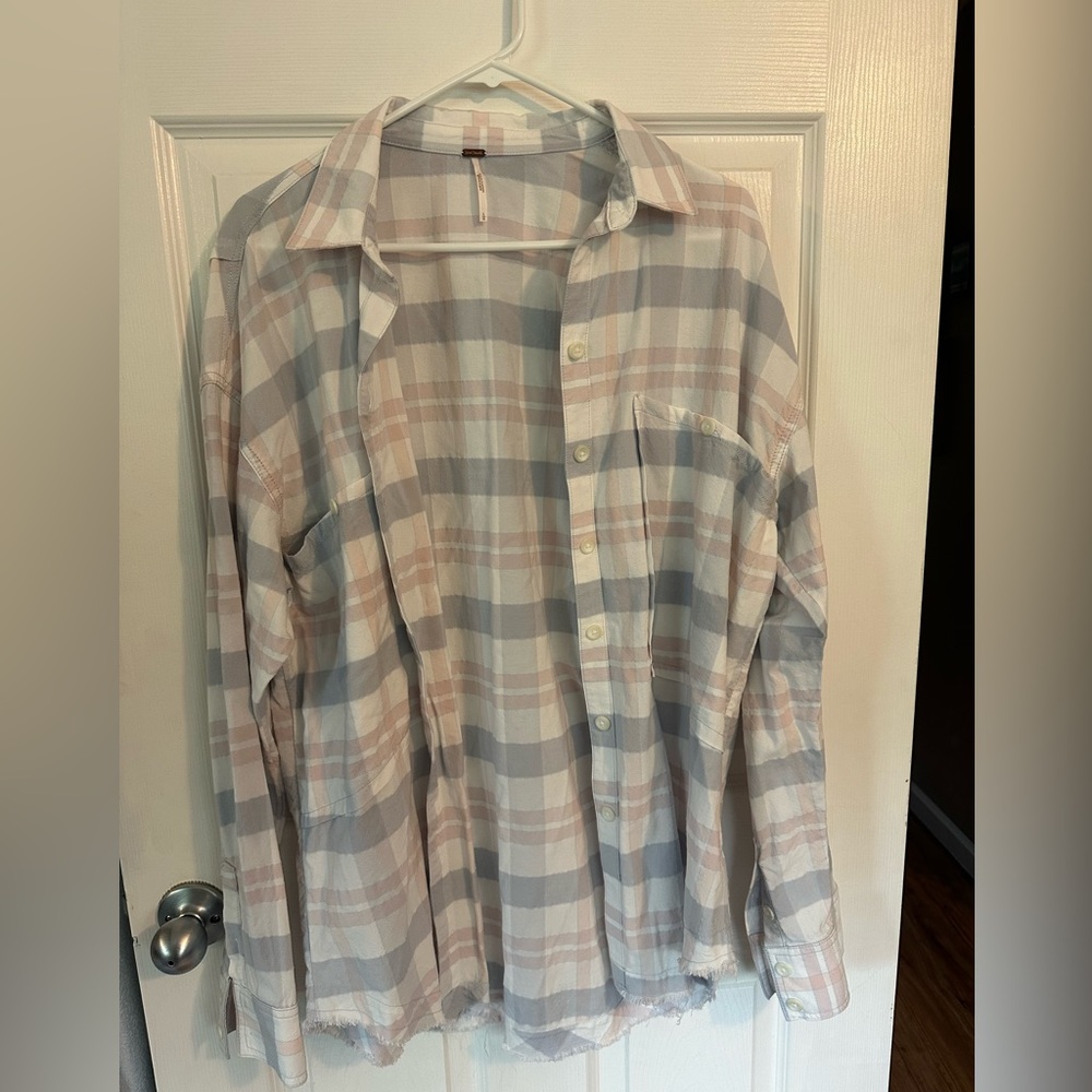 FreePeople Lovenand Woven Plait Botton DownShi